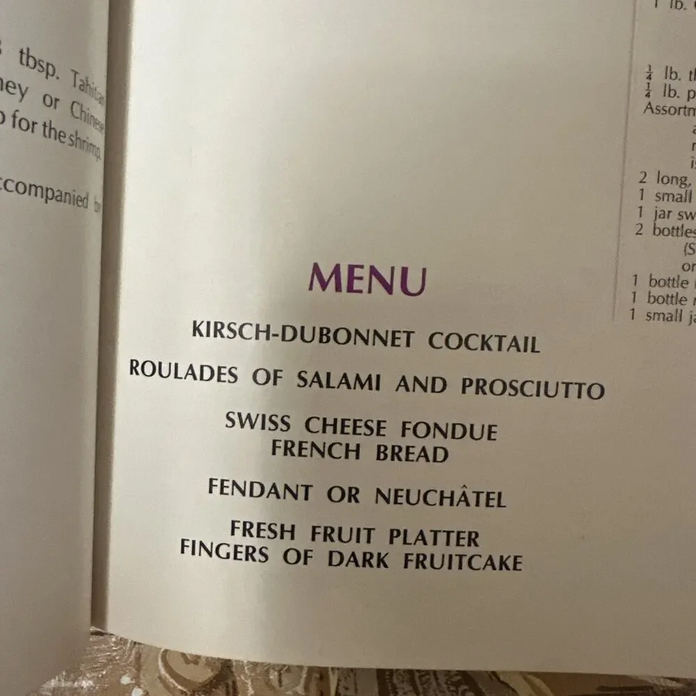 Cosmo Cookery‎ Gourmet Meals from the First Drink to the Last Kiss 1971